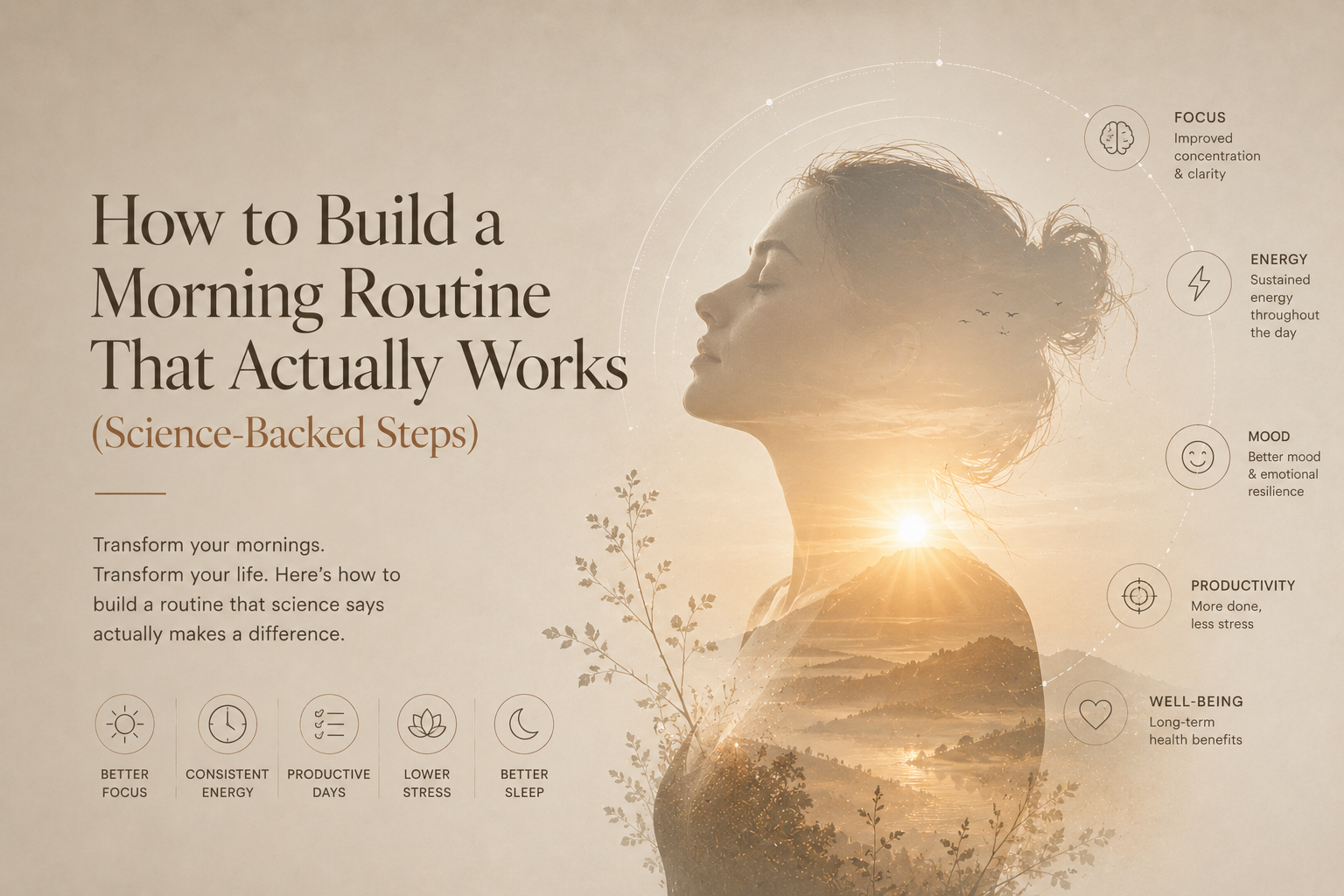 How to Build a Morning Routine That Actually Works (Science-Backed Steps)