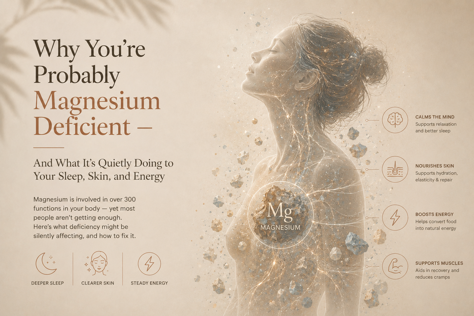 Why You're Probably Magnesium Deficient — And What It's Quietly Doing to Your Sleep, Skin, and Energy